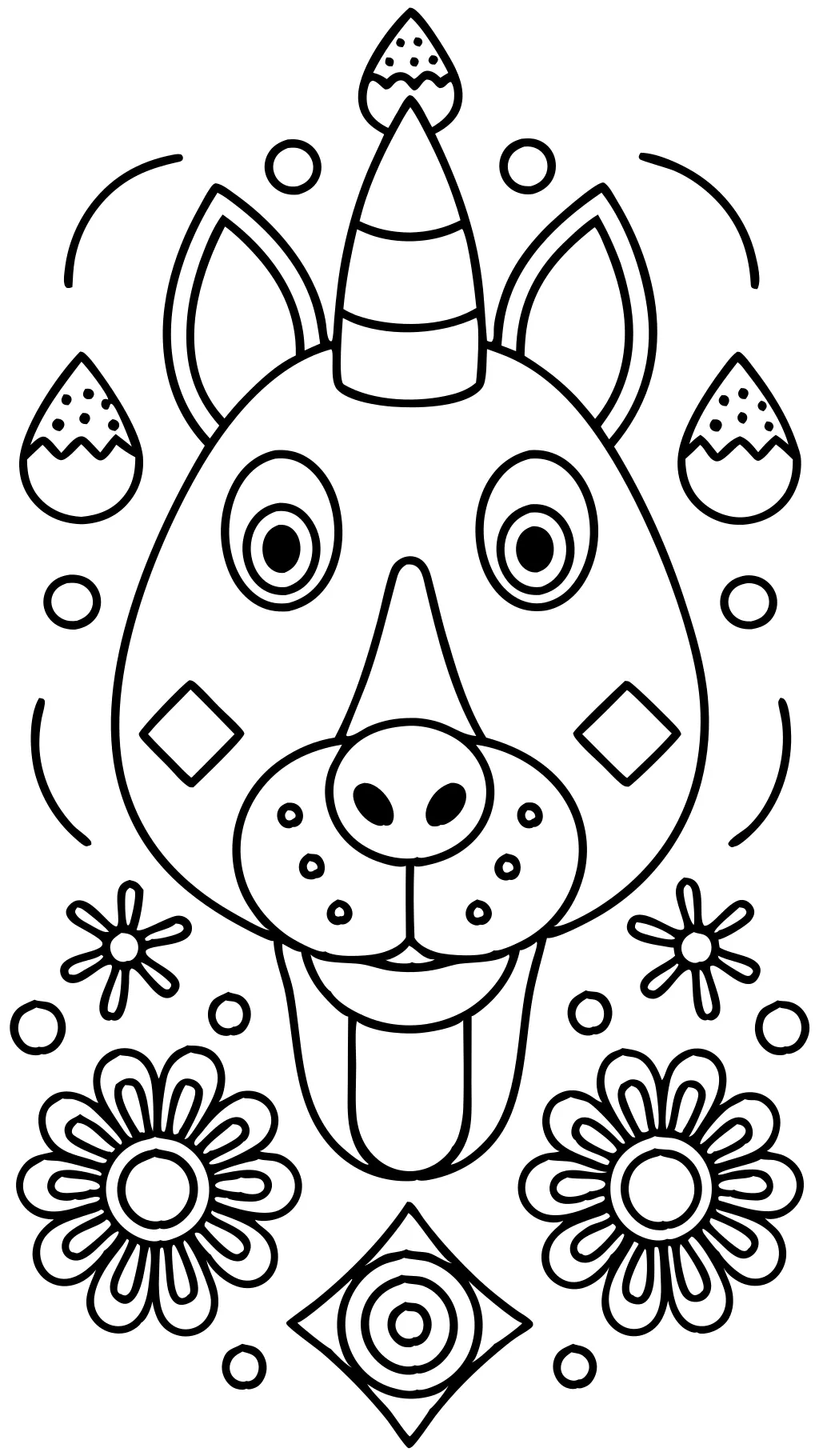 coloring pages nose